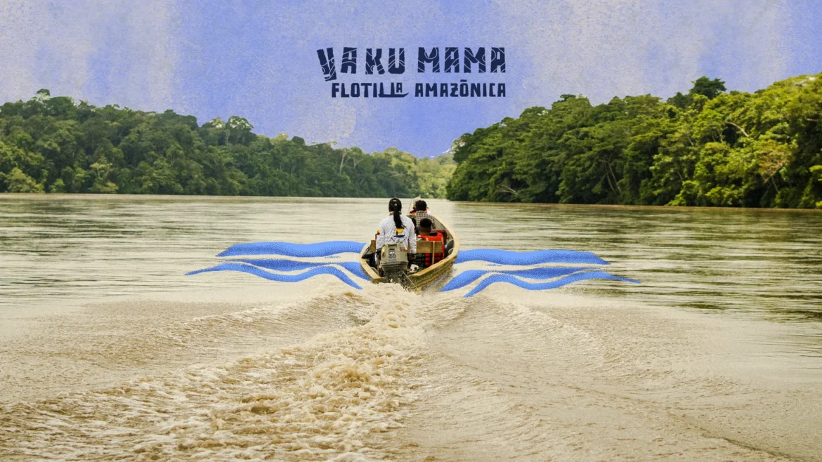 dos-andes-a-amazonia:-flotilha-indigena-yaku-mama-percorre-3-mil-km-rumo-a-cop30