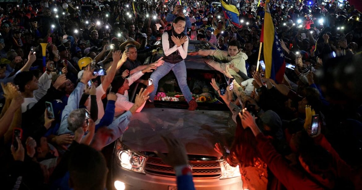 nobel-venezuelana-maria-corina-aposta-alto-em-trump-enquanto-cresce-pressao-dos-eua-sobre-maduro