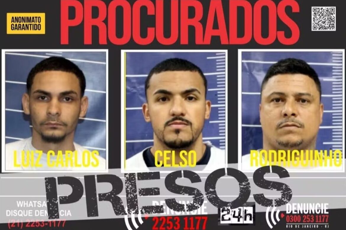 disque-denuncia:-policia-prende-trio-que-fugiu-de-megaoperacao-no-rio