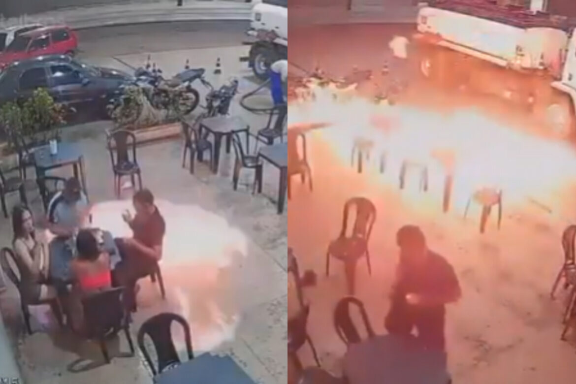homem-acende-cigarro-e-fogo-se-espalha-rapido-em-posto-de-gasolina