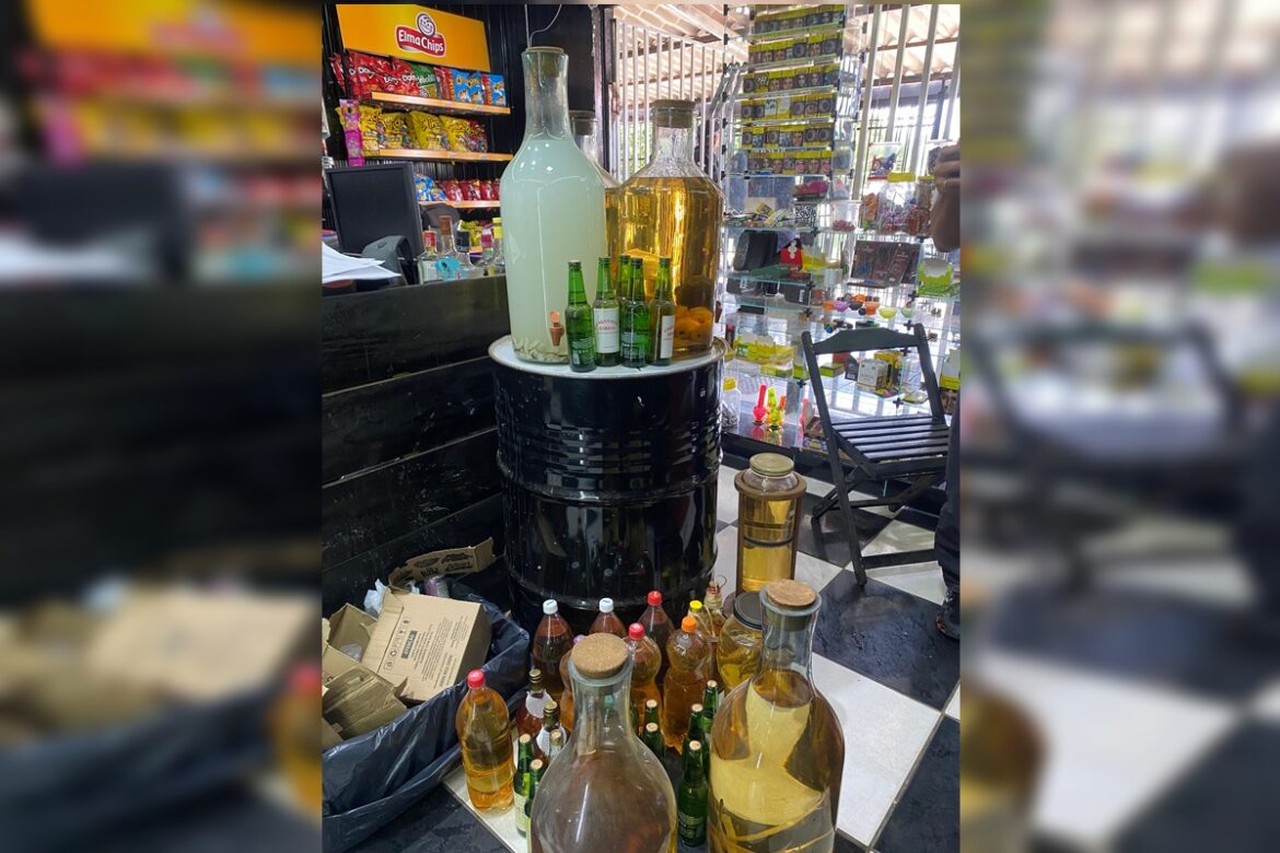 pmdf-apreende-uisque-e-cachaca-adulterados-em-comercios-de-bebidas