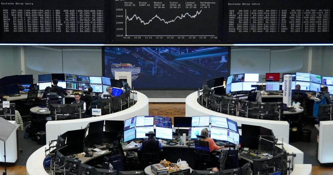 indice-acionario-europeu-registra-queda-semanal,-acoes-de-defesa-caem