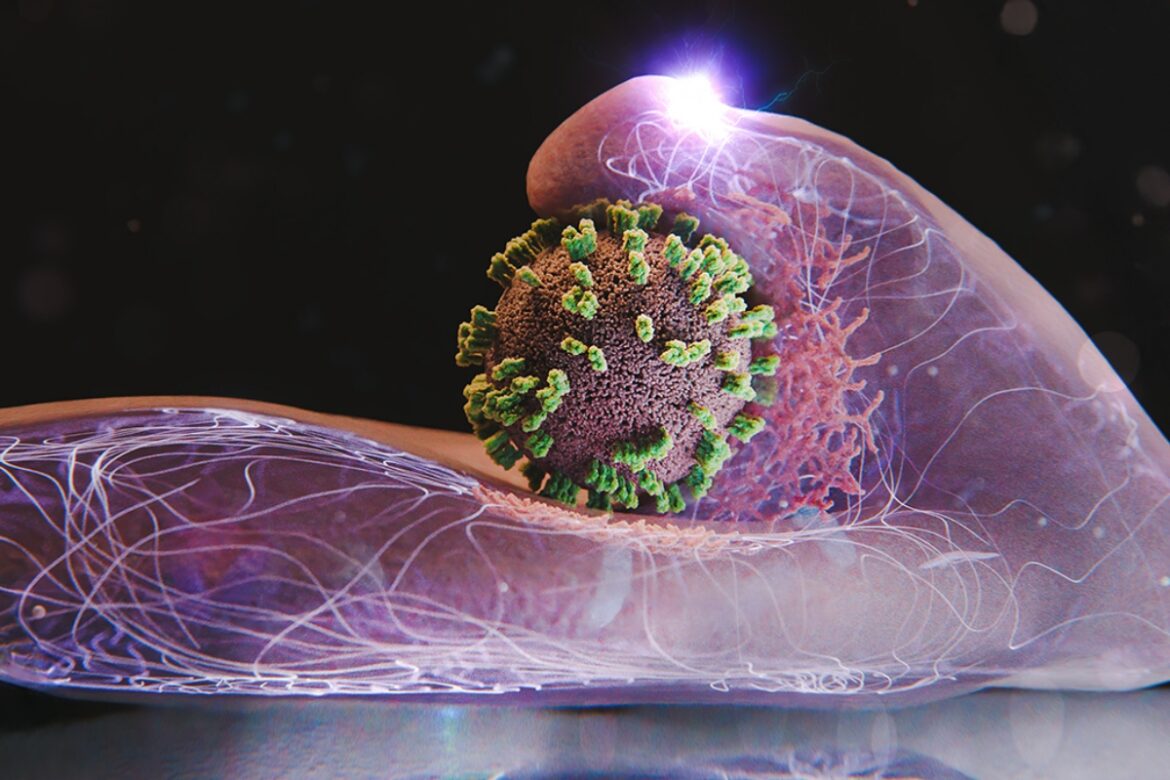 celulas-humanas-estendem-a-mao-ao-virus-da-gripe-durante-infeccao