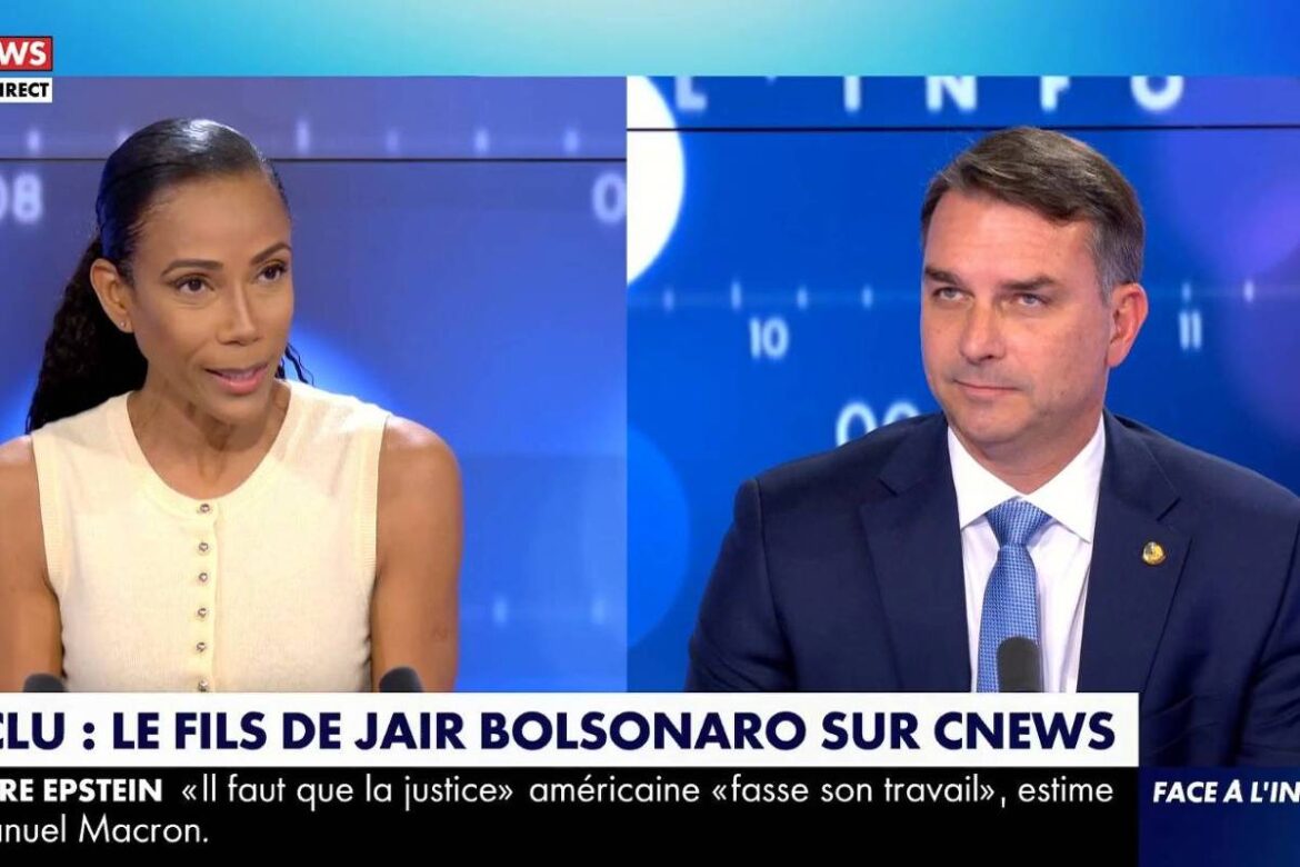 flavio-bolsonaro-critica-lula-em-tv-francesa-e-chama-macron-de-incompetente